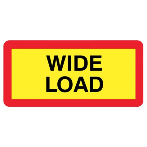 retractable wide load sign.